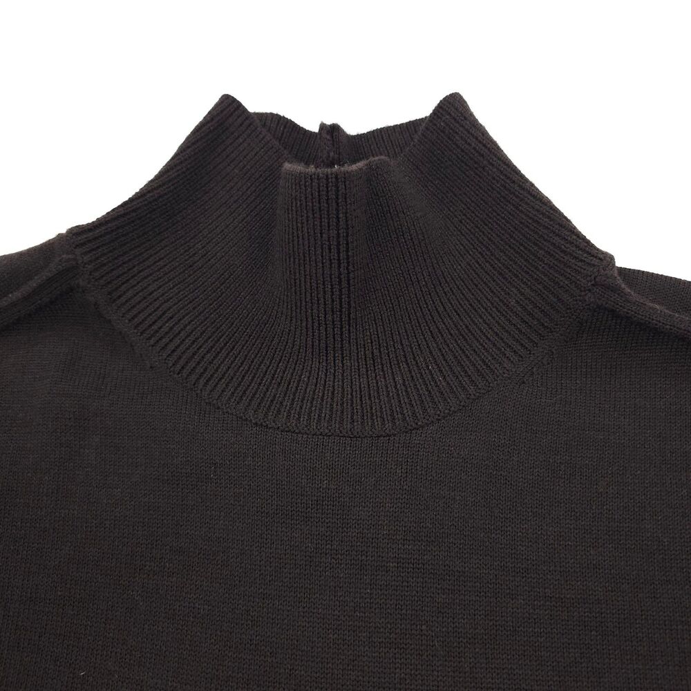 NWT H&M Premium 100% Merino Wool Mock Turtleneck Sweater Minimal Quiet Luxury - Picture 3 of 8